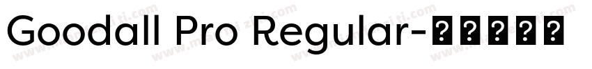 Goodall Pro Regular字体转换